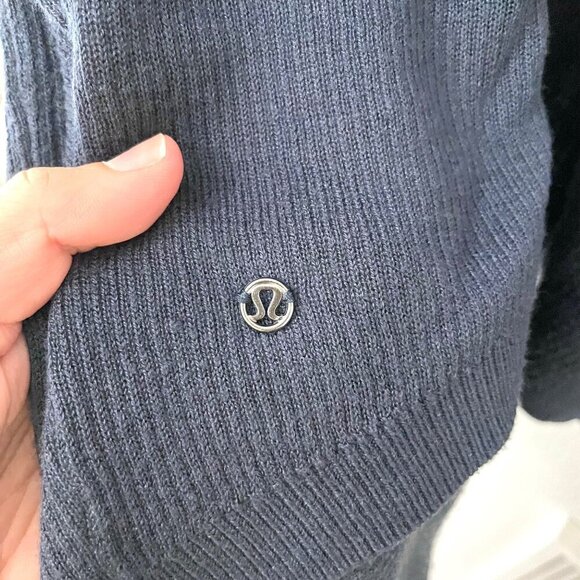 Lululemon Cabin Yogi Wrap Inkwell Cardigan Size 6 - Picture 5 of 5